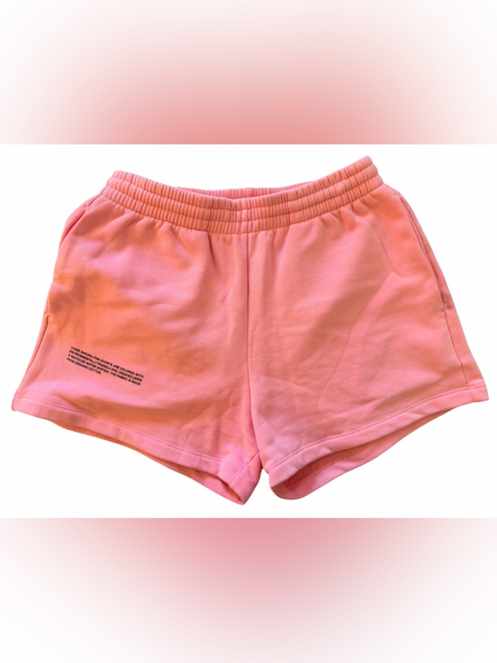 Pangaia Pink Casual Elastic-Waist Shorts